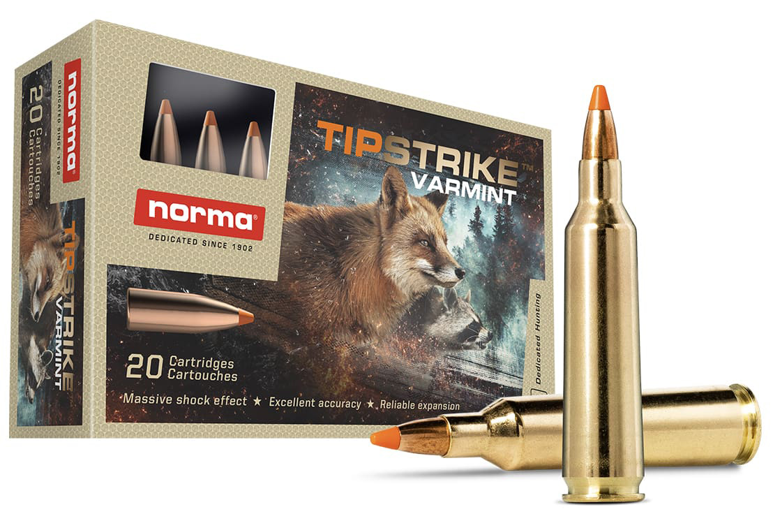 NORMA TIPSTRIKE 22-250REM 55GR 20/10 - New at BHC